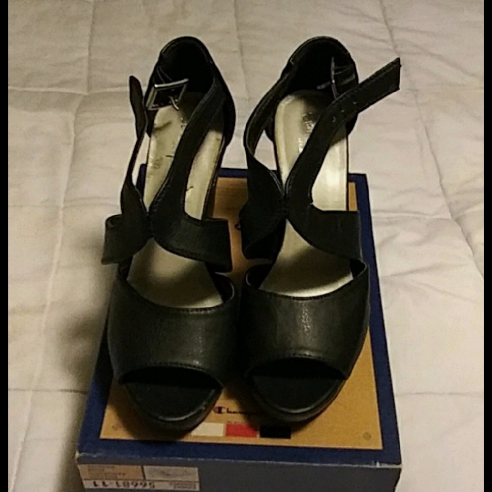 Sbicca of California Black Wedges